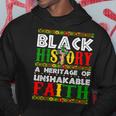 Unshakeable Faith Black History Month African Christian Hoodie Unique Gifts