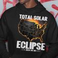 Usa Map 8 April 2024 Total Solar Eclipse 2024 Hoodie Unique Gifts