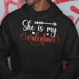 Valentine Couple Matching Him From Her He Is My Valentine Hoodie Unique Gifts