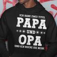 Vatertag Ich Habe Zwei Titel Papa Und Opa Kapuzenpullover Lustige Geschenke