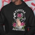 Veritas Aequitas Cross Roses Praying Hands Pray God Hoodie Unique Gifts