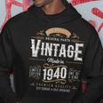 Vintage 1940 84Th Birthday Decoration 84 Year Old Men Hoodie Unique Gifts