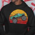 Vintage 80S Monster Truck Cool Retro Sun Hoodie Unique Gifts