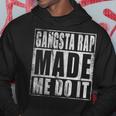 Vintage 90'S Gangsta Rap Made Me Do It Hoodie Lustige Geschenke