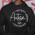 Vintage Autism Accept Adapt Advocate Autism Quotes Sayings Hoodie Funny Gifts