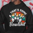 Vintage Bowling That's Some Bowlshit Retro Bowler Hoodie Unique Gifts