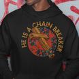 Vintage Chain Breaker Saved Born Again Cross Hoodie Unique Gifts