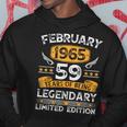 Vintage February 1965 59 Years Old 59Th Birthday Mens Hoodie Unique Gifts