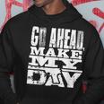 Vintage Go Ahead Make My Day 1983 American Sudden Impact Hoodie Unique Gifts