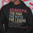 Vintage Grandpa Man Myth Legend Retro He Know Everything Hoodie Personalized Gifts