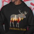 Vintage Jackson Hole Wyoming Moose Hoodie Unique Gifts