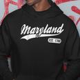 Vintage Maryland State Map Maryland Home Hoodie Unique Gifts