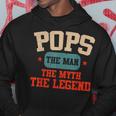 Vintage Pops Man Myth Legend Daddy Grandpa Fathers Day Men Hoodie Personalized Gifts