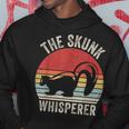 Vintage Retro The Skunk Whisperer Hoodie Unique Gifts