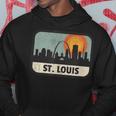 Vintage St Louis Missouri Downtown Skyline Retro 70S Hoodie Unique Gifts