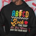 Vintage Testing Abcd Rock The Test Day Teachers Students Hoodie Funny Gifts