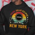 Vintage Total Solar Eclipse 2024 Totality 040824 New York Hoodie Personalized Gifts