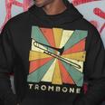 Vintage Trombone Player Music Retro Hoodie Unique Gifts