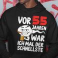 Vor 55 Jahren War Ich Mal Der Schnellste 55Th Birthday Man Hoodie Lustige Geschenke