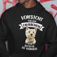 Vorsichtor Dem Frauchen Der Westie Ist Harmlos Gassi Hoodie Lustige Geschenke