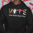 Vote Like Ruth Sent You Uterus Feminist Lgbt Apparel Hoodie Unique Gifts