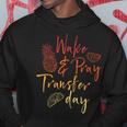 Wake & Pray Transfer Day Embryo Transfer Ivf Pregnancy Hoodie Unique Gifts