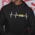 Walleye Heartbeat For Freshwater Fish Fishing Lovers Hoodie Unique Gifts