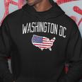 Washington Dc City Pride Usa Flag Distressed Hoodie Unique Gifts