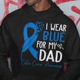 I Wear Blue For My Dad Warrior Colon Cancer Awareness Hoodie Funny Gifts