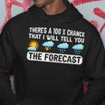 Weather Man 100 Chance Of Me Telling You The Forecast Hoodie Unique Gifts