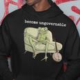 Weird Frog Meme Stupid Cursed Toad Become Ungovernable Hoodie Unique Gifts