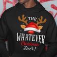 Whatever Christmas Deer Pjs Xmas Family Matching Hoodie Personalized Gifts