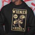 Wiener Rides Dachshund Lover Doxie Weiner Weenie Dog Owner Hoodie Unique Gifts