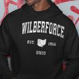 Wilberforce Ohio Oh Vintage Athletic Sports Hoodie Unique Gifts