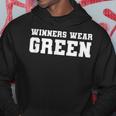 Winners Wear Green Team Spirit Game Competition Color War Hoodie Unique Gifts