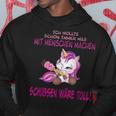 Witziges Einhorn Hoodie: Toll Menschenschubsen, Ideal für Einhornfans Lustige Geschenke