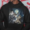 Wolf Ripping Werewolf Alpha Wolf Oddly Meme Hoodie Unique Gifts