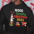 Wood Family Name Wood Family Christmas Hoodie Funny Gifts