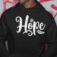 Word That Say Hope Cursive Calligraphy Font Cool Inspiring Hoodie Unique Gifts