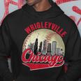 Wrigleyville Chicago Vintage Baseball Lover And Player Hoodie Unique Gifts