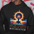 Yoga Total Solar Eclipse April 8Th 2024 Rochester Hoodie Unique Gifts