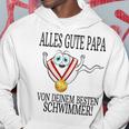 Alles Gute Papaon Deinem Besten Schwimmeratertag Hoodie Lustige Geschenke