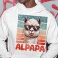 Alpapaatertag Bester Papa Alpaka Raglan Kapuzenpullover Lustige Geschenke