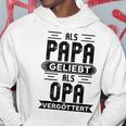 Als Papa Geliebt Als Opaergöttert Großvater Sprüche Kapuzenpullover Lustige Geschenke