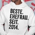 Beste Ehefrau Seit 2014 Hoodie Lustige Geschenke