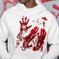 Bloody Red Hands Blood Splatter Zombie Outbreak Graphic Hoodie Personalized Gifts