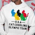 Cat Cuddling Olympic Team Hoodie Unique Gifts