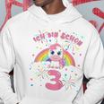 Children's Ich Bin Schon 3 Unicorn White Hoodie Lustige Geschenke