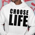 Choose Life Grandes Lettres Noires En Gras Style Rétro Années 80 Sweat à capuche Cadeaux drôles