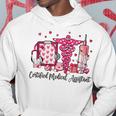 Cma Certified Medical Assistant Hearts Valentine's Day Hoodie Unique Gifts